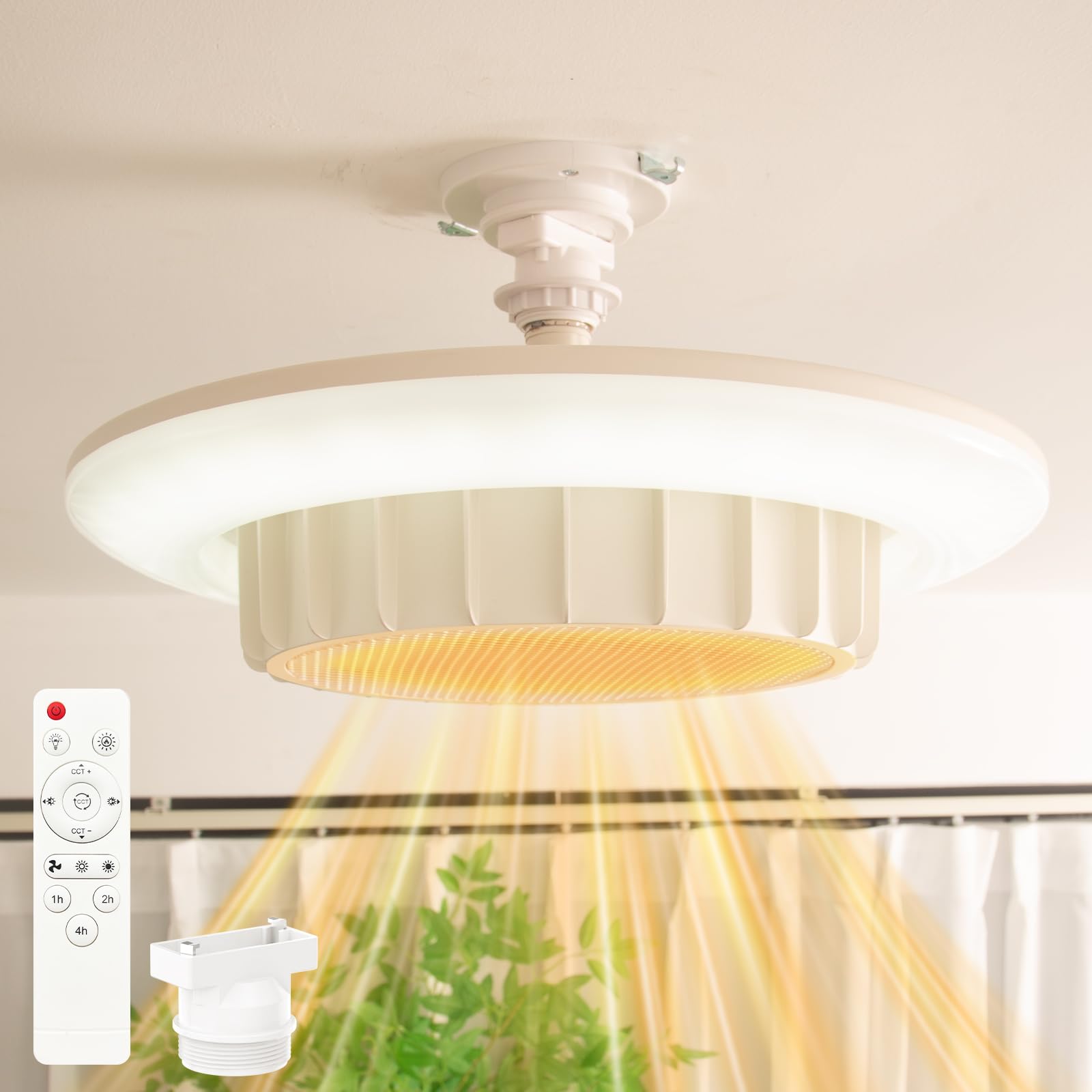 Amazon | 【特許取得＆一台三役】ONRIU 電気ファンヒーター 吊り下げ